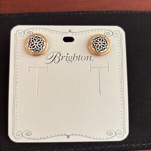 Brighton Ferrara Gold and Silver Filigree Earrings, never worn